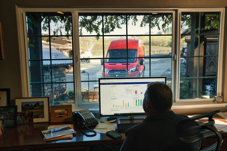 Ford E-Transit與E-Transit Custom以結合5G網路實踐移動的智慧辦公室為設計初衷，並為企業客戶提供全新的數位解決方案。原廠照片