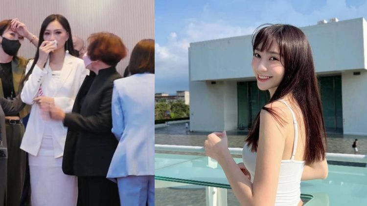 台灣佳麗在馬來西亞出席活動被打壓無法上台黯然落淚，台灣民眾湧入臉書替她打氣。圖左引自余宛容臉書圖右引自高曼容臉書