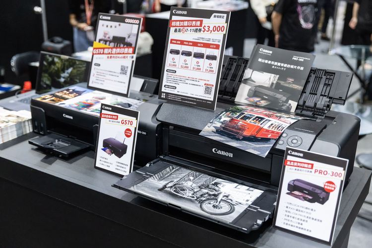  Canon 展出兩款全新相片印表機。業者提供