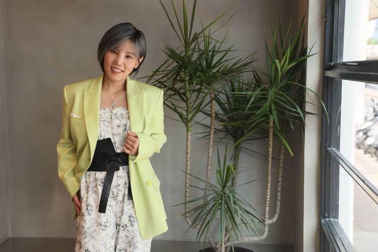 李佳薇剖心說，小時候透過唱歌找到滿足與成就感，長大後，更喜歡自己站在台上的自信，認為唱歌是她自信來源。彭欣偉攝