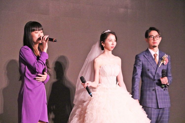 孫盛希帶來新娘指定的她的歌曲《跟你住》。東森提供