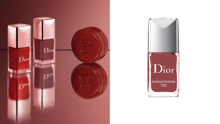Dior指甲油#722玫瑰木，10ml／900元。品牌提供