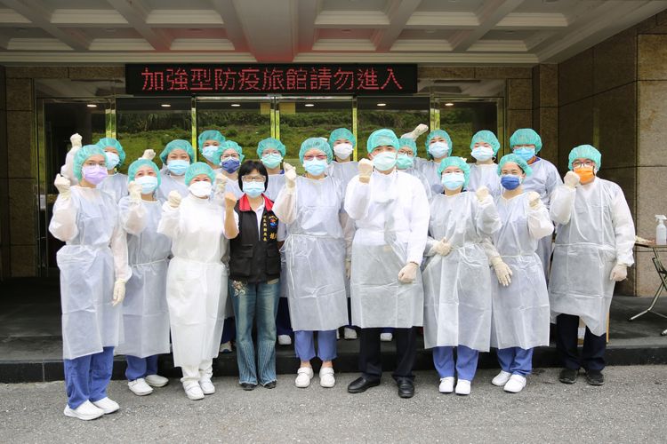 派駐防疫旅館醫護人員將重回原崗位。花蓮縣衛生局提供