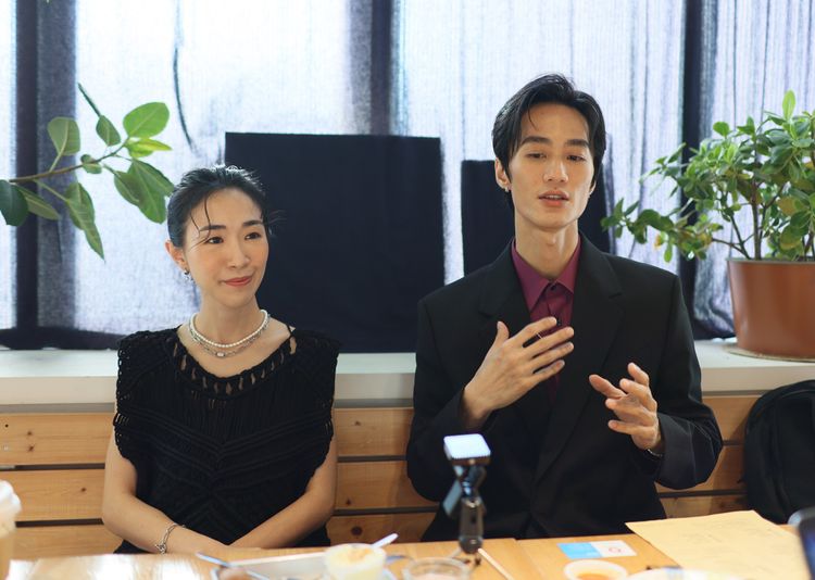 李英宏（右）和姚吉慧分享當演員樂趣。鄭孟晃攝