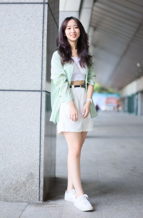 今年就讀大三新聞系的10長相甜美。鄭孟晃攝