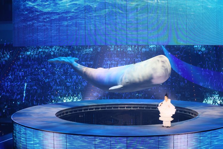 劉若英舞台非常華麗。鄭孟晃攝