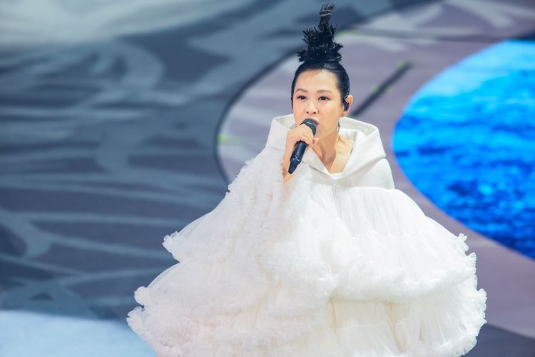 劉若英今晚在台北小巨蛋開唱。鄭孟晃攝