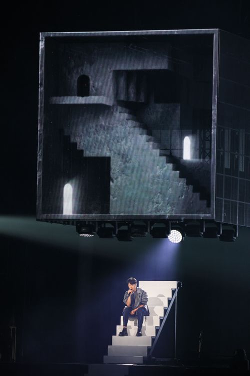 韋禮安演唱會舞台頗具巧思。鄭孟晃攝