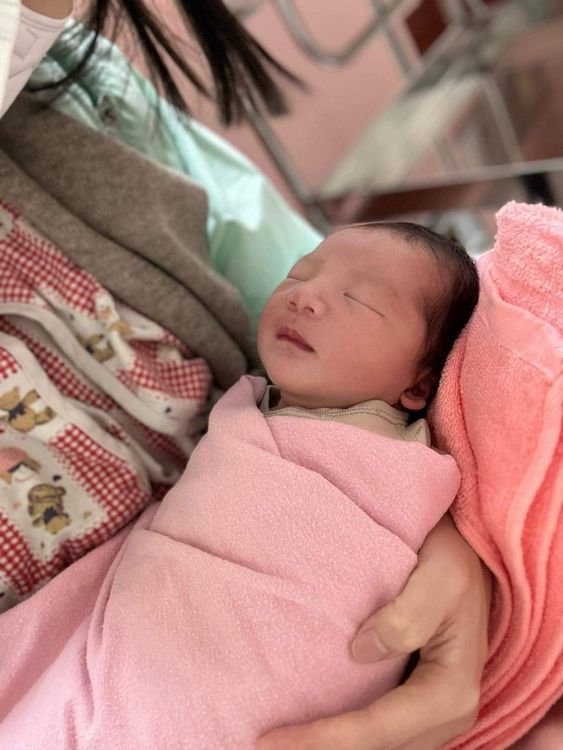 小糯米看起來鼻子很挺，是個小帥哥。翻攝潘逸安臉書