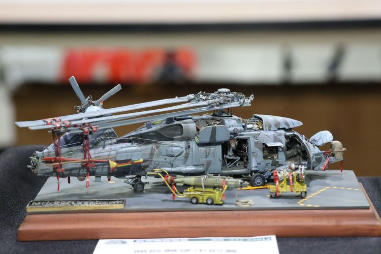 第10屆「開拓模型祭」現場有很多戰鬥機模型。趙世平攝