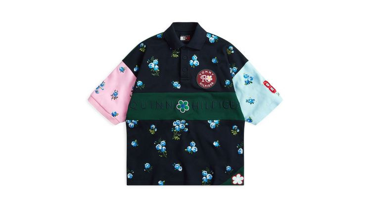 Tommy Hilfiger x Richard Quinn膠囊系列撞色拼接Polo衫，1萬2800元。品牌提供