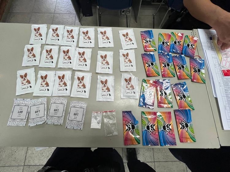 警方查扣毒品。桃園警分局提供