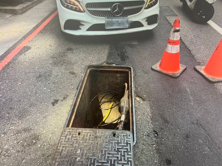 意外現場。桃園警分局提供