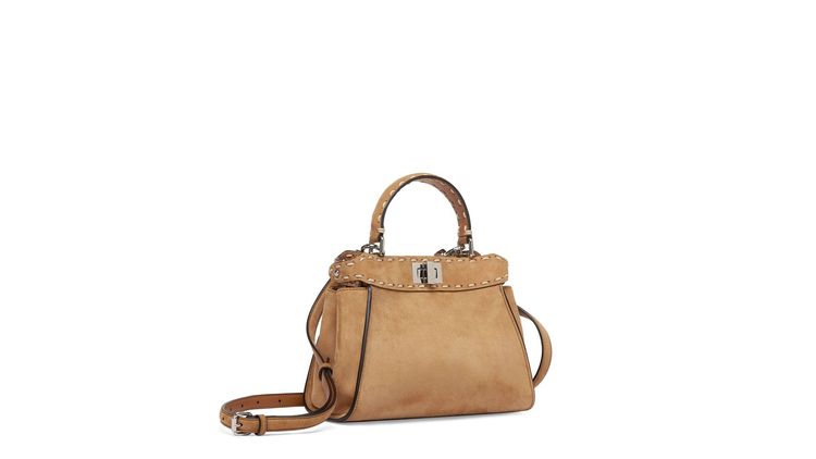 麂皮Peekaboo Mini手袋，13萬5000元。品牌提供