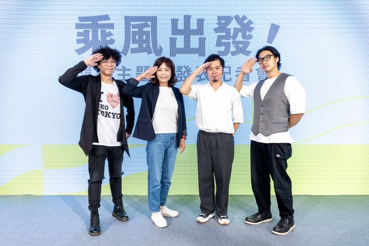 民進黨新竹市長候選人沈慧虹今天（13日）發布競選主題曲，邀請金曲歌王黃子軒創作《乘風出發》。沈慧虹團隊提供