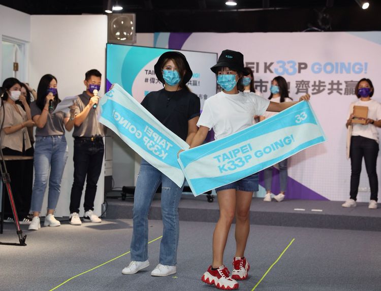 黃珊珊出席限量應援小物發布會。彭欣偉攝