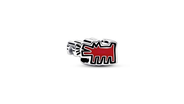 PANDORA x Keith Haring聯名系列吠叫的狗串飾，2880元。品牌提供