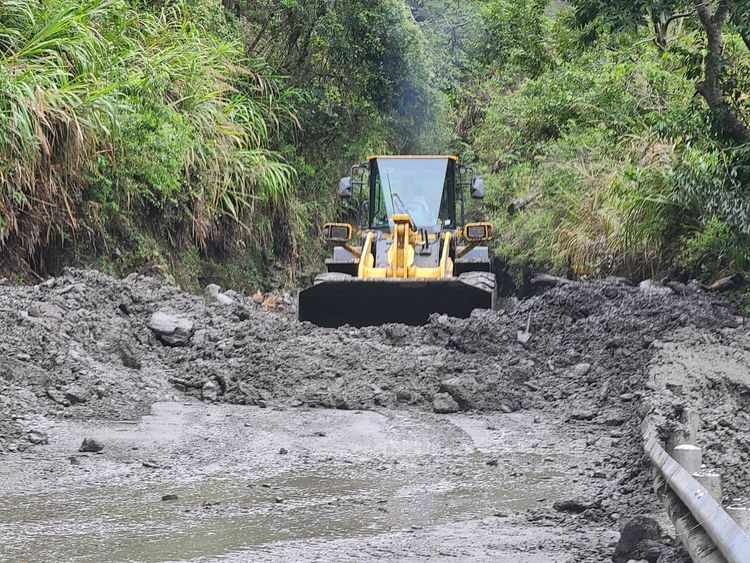 公路總局搶通中橫162.2K。公路總局提供