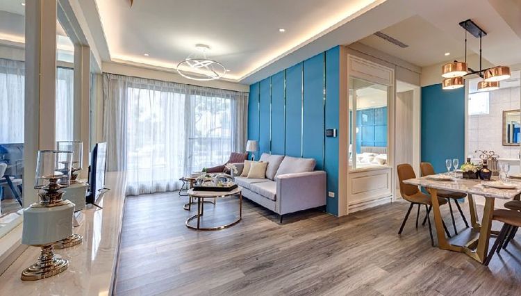 「尊騰劍橋」訴求步行可達大園雙語國中、萬坪公園，成功擄獲客戶目光，買盤不乏航空城徵收戶或來自雙北的首購、換屋族。翻攝尊騰劍橋臉書