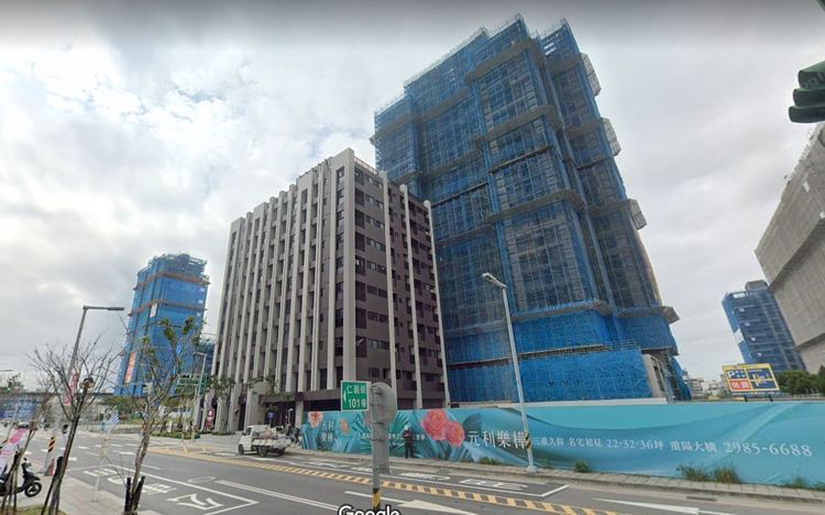 元利樂樺成交單價70萬，創仁義重劃區新高價。翻攝googlemap