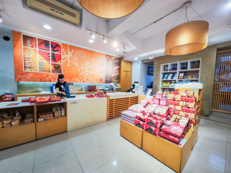 從麵包店發跡的「泉利米香」，是基隆伴手禮老舖。田欣雲攝