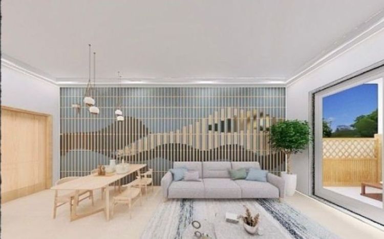 「博學苑」訴求正新屋國小生活圈的繁榮，規劃25－39坪產品及透天店住，標榜戶數單純的學區宅，圖為博學苑裝潢示意圖。翻攝博學苑臉書