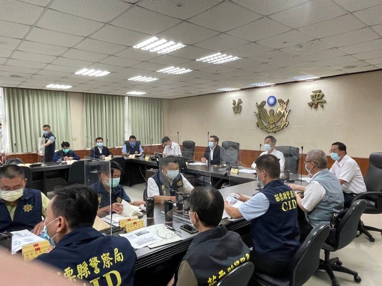 警政署長黃明昭日前帶領同仁南下與苗栗縣警察局舉行高層查賄督導座談