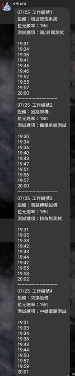 點選網路測試設備的分組及時間表。被害人提供