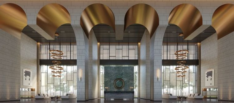 斯馨路上的預售案「聯上澐朗」，訴求央北十四張正核心地王建築，主力格局29－65坪，每坪開價75－85萬元，新案售價基本站上7字頭。翻攝聯上澐朗臉書