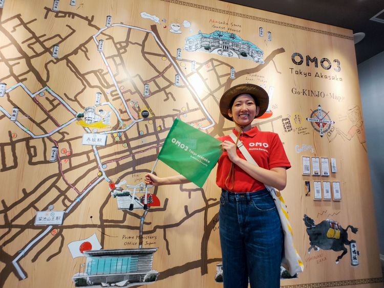 每家OMO大廳最顯眼處，都有一幅在地地圖，並由飯店以手工方式增補建議造訪景點。田欣雲攝