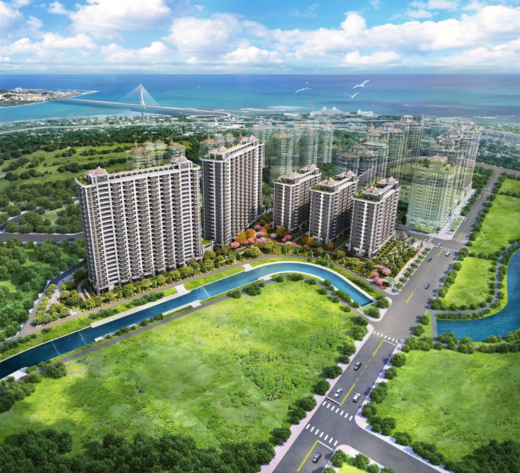 湯泉台北灣7為近萬坪基地，具備景觀視野。業者提供