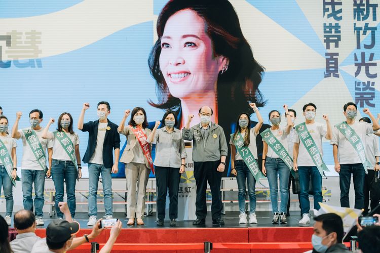 沈慧虹昨天（18日）成立百工百業後援會，林智堅也重磅回歸，身兼黨主席的總統蔡英文、立委柯建銘也都前來合體力挺。資料畫面