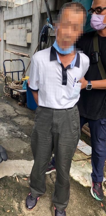 蔣男涉嫌行竊女移工皮包，被警方逮捕。讀者提供