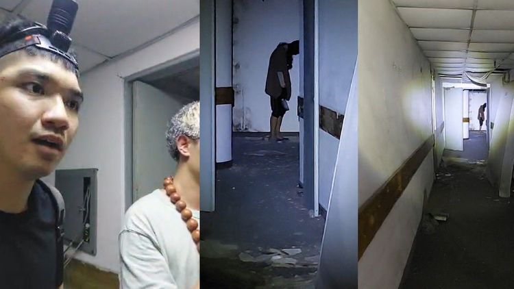 知名直播主晚安小雞被爆闖入黃金帝國大樓，還造假街友殺人。取自臉書粉專晚安小雞