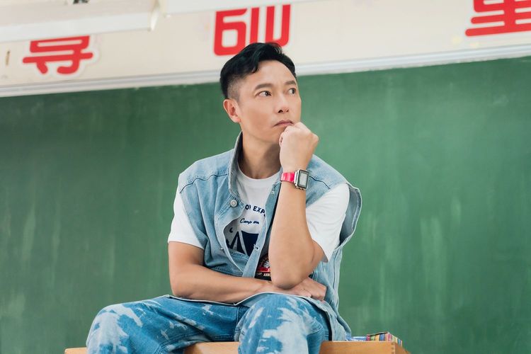 謝祖武帥氣不減，學生演員都直呼好帥。TVBS提供