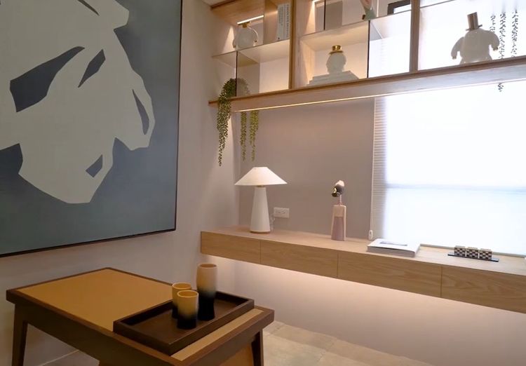 艋舺大道兼具綠地、民生需求以及交通利多，發展成為萬華的購屋熱區，近年推案流行中小坪數2、3房，圖為預售案「德謙驛」樣品屋。翻攝德謙驛臉書