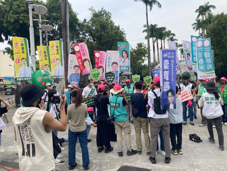 屏東公園宣講。陳宏銘攝