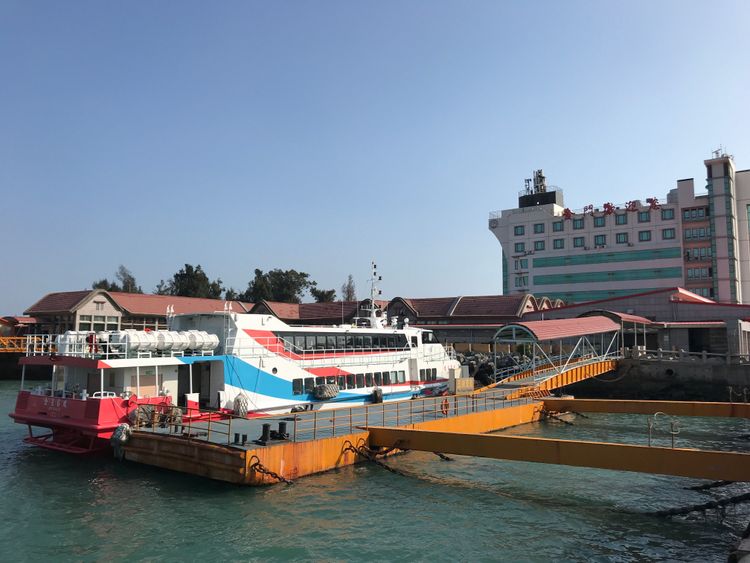 金門選舉白熱化，小三通復航一事也成熱議。蔡宇凌攝