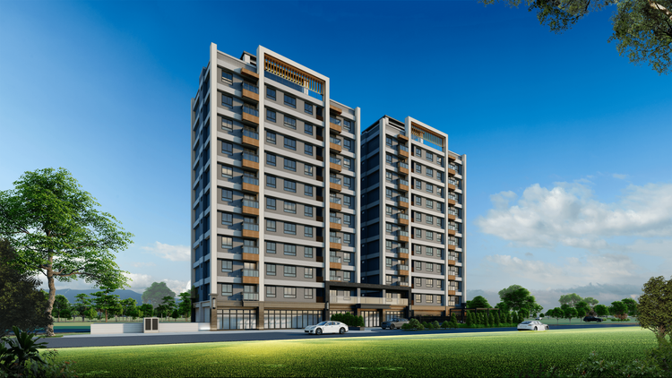 木川清規劃地上11層建物，規劃2、3房產品。業者提供