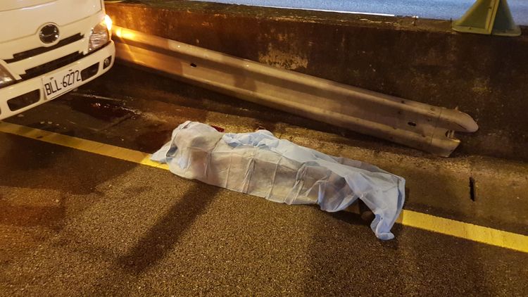 貨車駕駛當場頭部破裂明顯死亡。黃仲瑜攝