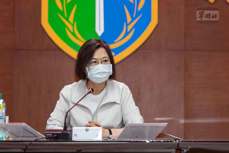 蔡英文要求國軍持續確保動員能量，隨時投入防救災工作。總統府提供