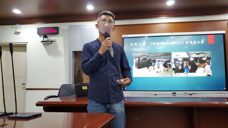 誠正中學訓育組長江仲敏。呂志明攝