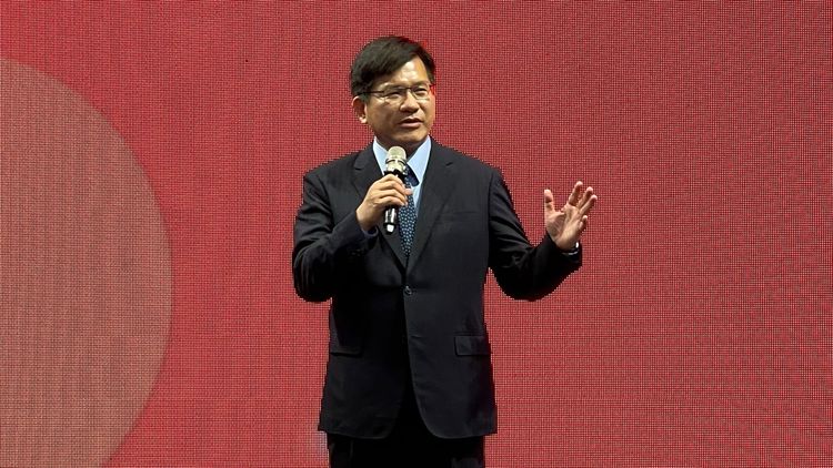 林佳龍致詞表示，新北可以在首都圈帶領產業升級。陸運陞攝