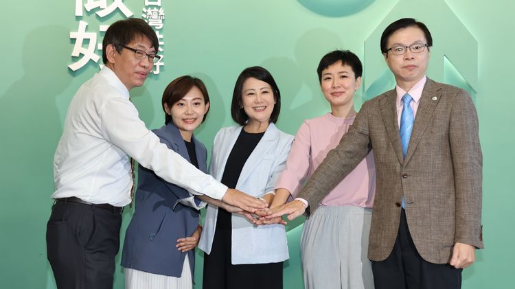 陳時中競總新發言人群。莊宗達攝