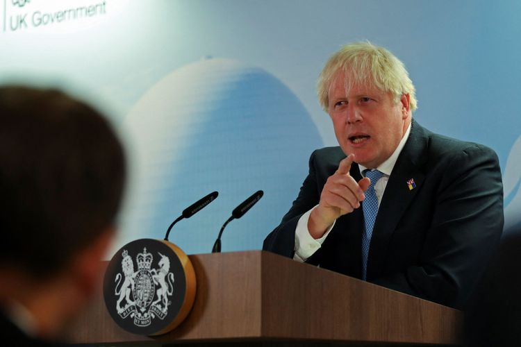 英國首相強生即將卸任。路透社