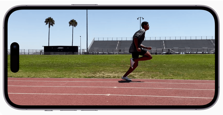 iPhone 14 Pro 可進行動作模式錄影。取自 Apple