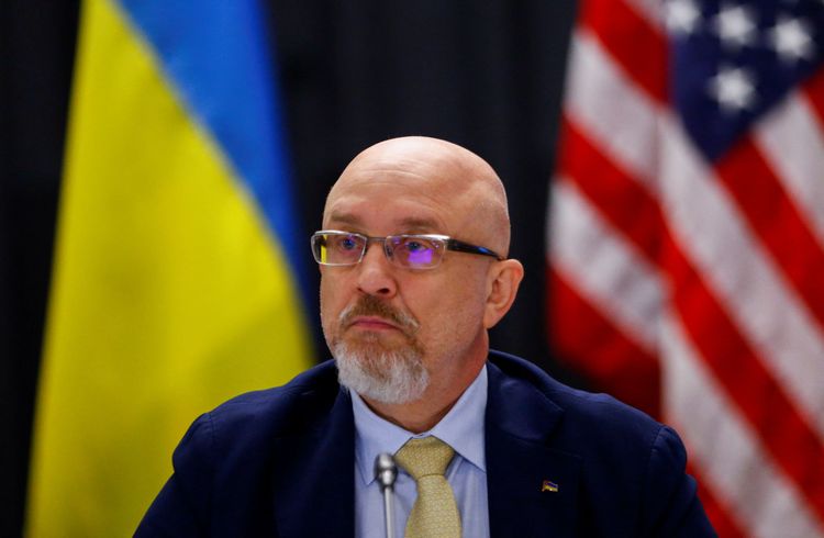 烏克蘭防長列茲尼科夫。路透社資料照片