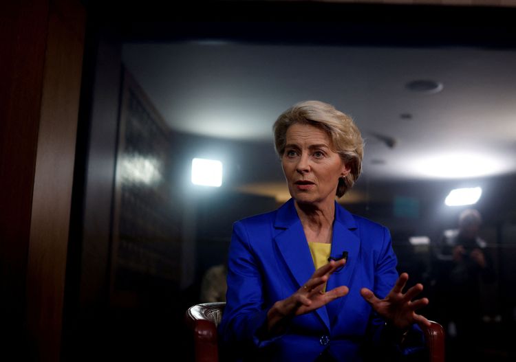 歐盟執委會主席范德賴恩。路透社