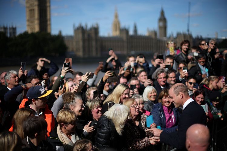 威廉王儲人氣超高。路透社