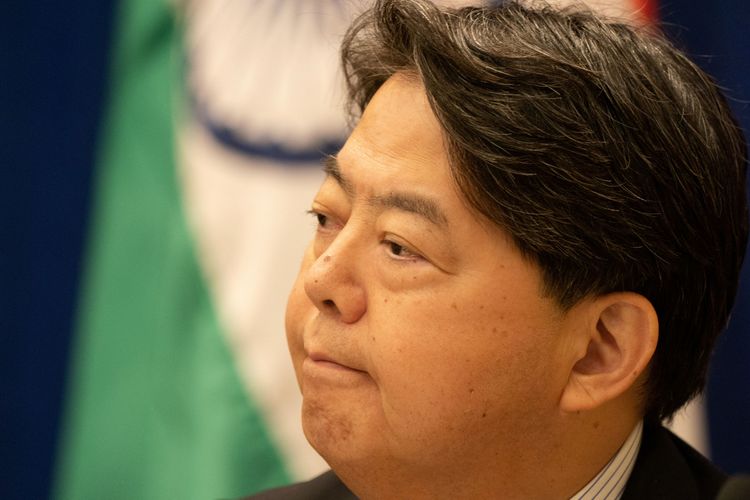日本外相林芳正。路透社